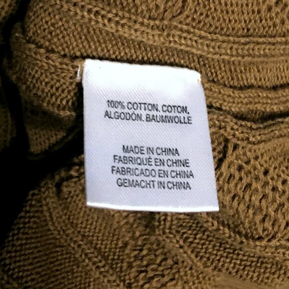 Olive Distressed Cable Knit Pullover - Evereve - Picture 5 of 5